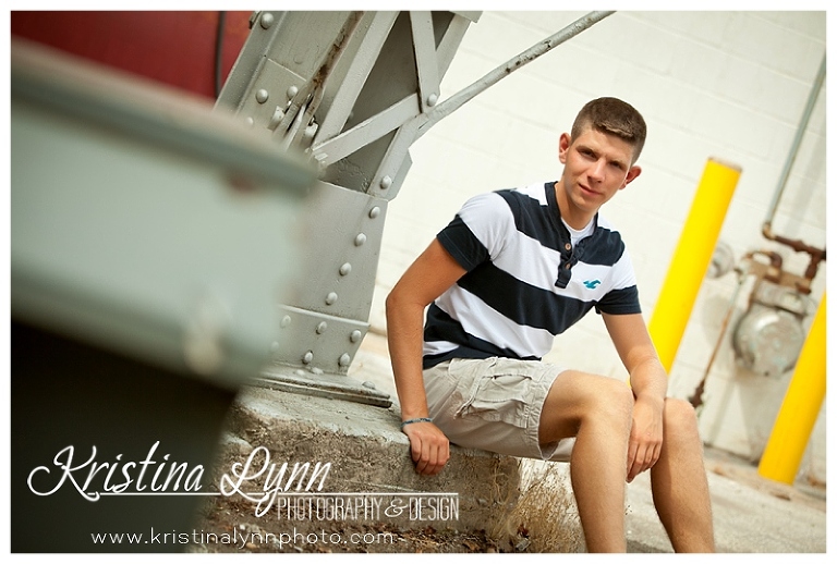 A high school senior photography session with Denver, CO photographer Kristina Lynn Photography & Design at her Clarion, IA portraits studio.