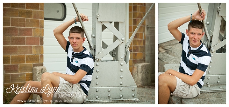 A high school senior photography session with Denver, CO photographer Kristina Lynn Photography & Design at her Clarion, IA portraits studio.