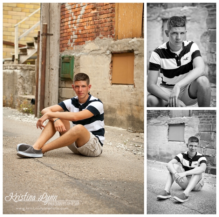 A high school senior photography session with Denver, CO photographer Kristina Lynn Photography & Design at her Clarion, IA portraits studio.