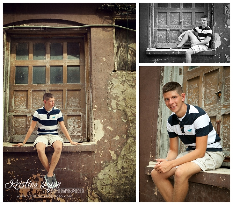 A high school senior photography session with Denver, CO photographer Kristina Lynn Photography & Design at her Clarion, IA portraits studio.