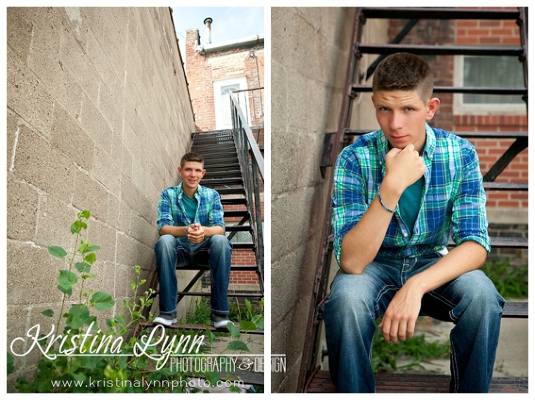 A high school senior photography session with Denver, CO photographer Kristina Lynn Photography & Design at her Clarion, IA portraits studio.