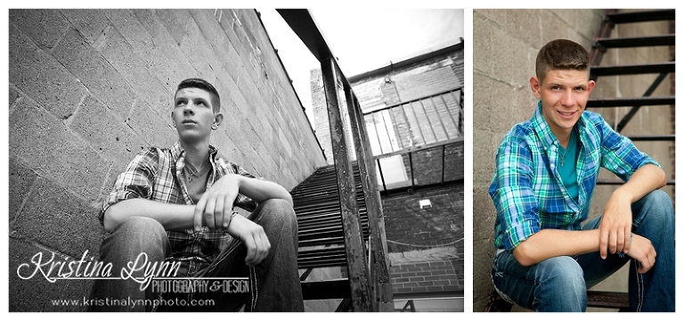 A high school senior photography session with Denver, CO photographer Kristina Lynn Photography & Design at her Clarion, IA portraits studio.