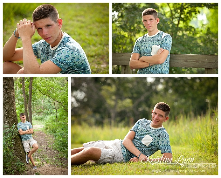 A high school senior photography session with Denver, CO photographer Kristina Lynn Photography & Design at her Clarion, IA portraits studio.