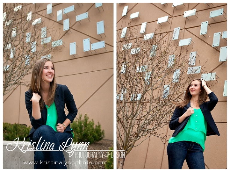 A high school senior portrait photography session with Denver, CO photographer Kristina Lynn Photography & Design.