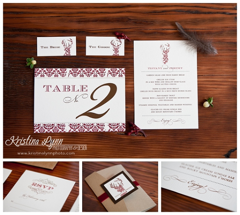 Rustic Luxury winter wedding styled shoot photographed by Denver, Colorado photographer Kristina Lynn Photography & Design.