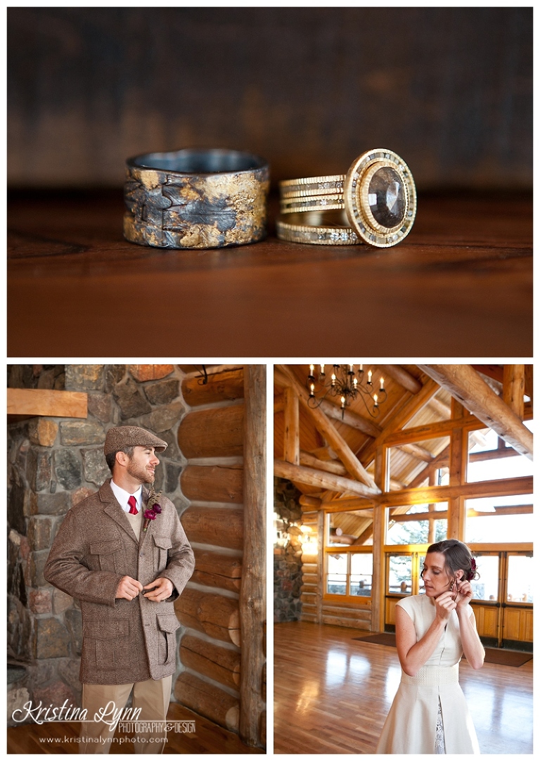 Rustic Luxury winter wedding styled shoot photographed by Denver, Colorado photographer Kristina Lynn Photography & Design.