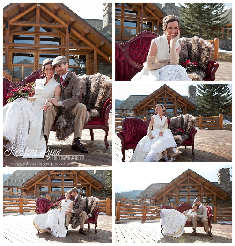 Rustic Luxury winter wedding styled shoot photographed by Denver, Colorado photographer Kristina Lynn Photography & Design.