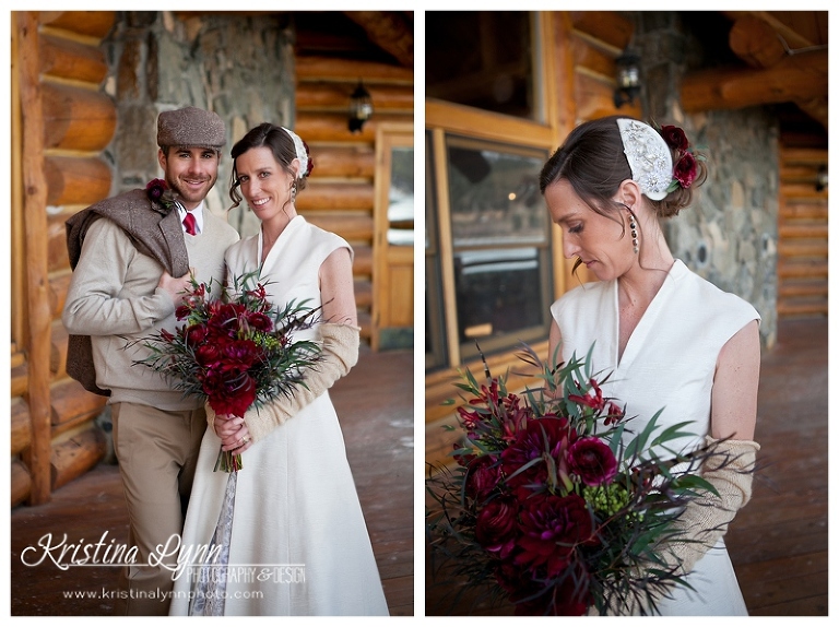 Rustic Luxury winter wedding styled shoot photographed by Denver, Colorado photographer Kristina Lynn Photography & Design.