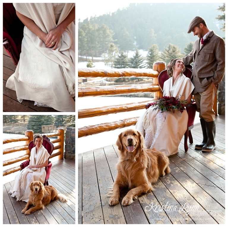 Rustic Luxury winter wedding styled shoot photographed by Denver, Colorado photographer Kristina Lynn Photography & Design.