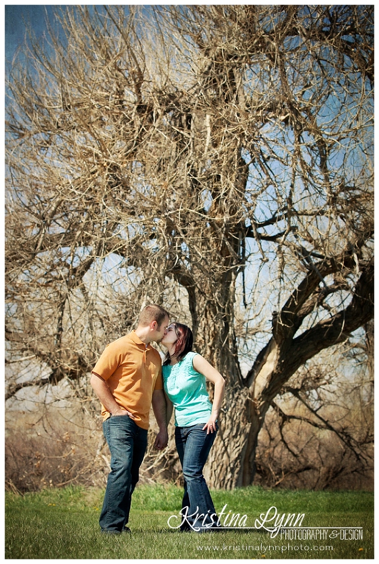 An outdoor engagement photography shoot by Denver wedding photographer Kristina Lynn Photography & Design.