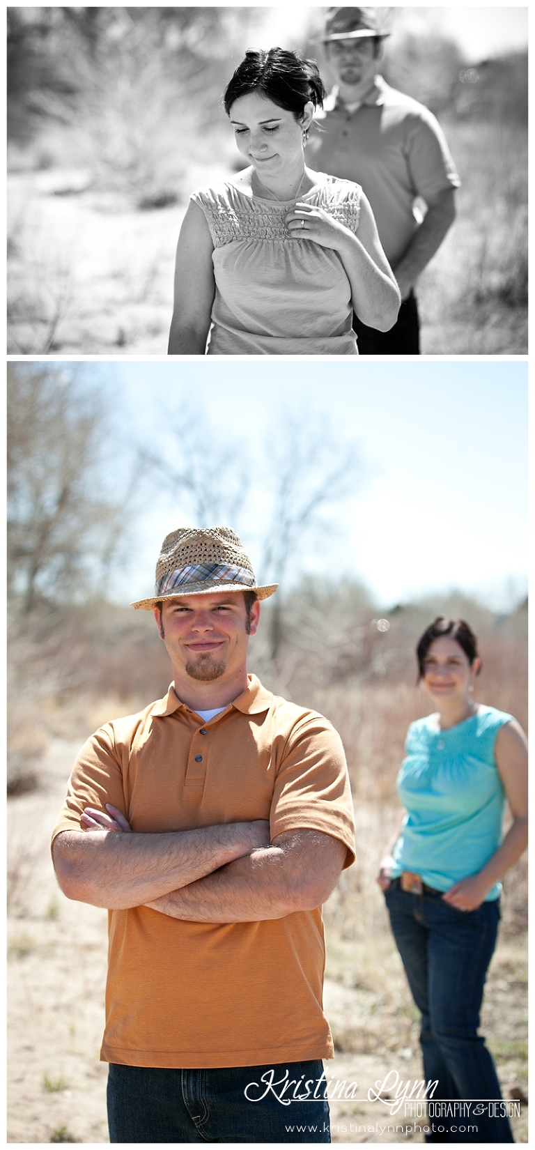An outdoor engagement photography shoot by Denver wedding photographer Kristina Lynn Photography & Design.