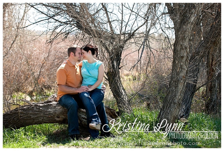 An outdoor engagement photography shoot by Denver wedding photographer Kristina Lynn Photography & Design.
