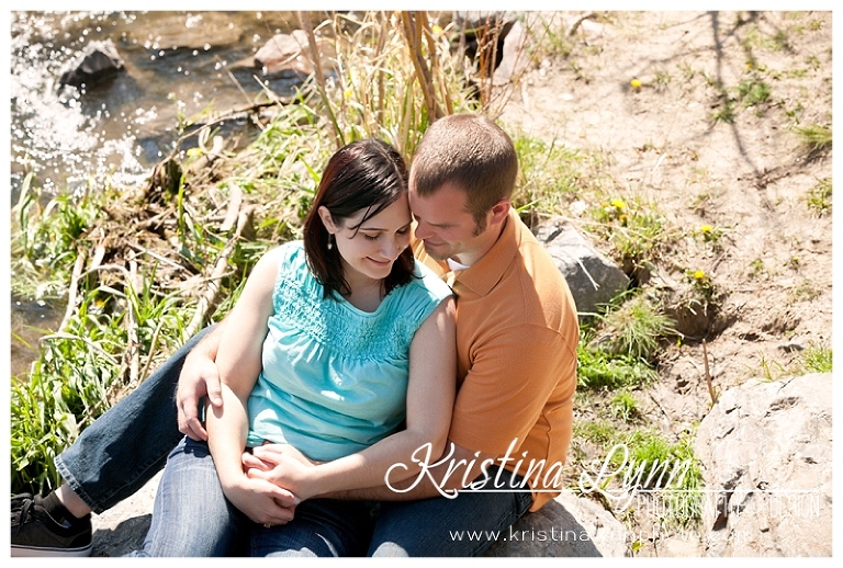 An outdoor engagement photography shoot by Denver wedding photographer Kristina Lynn Photography & Design.