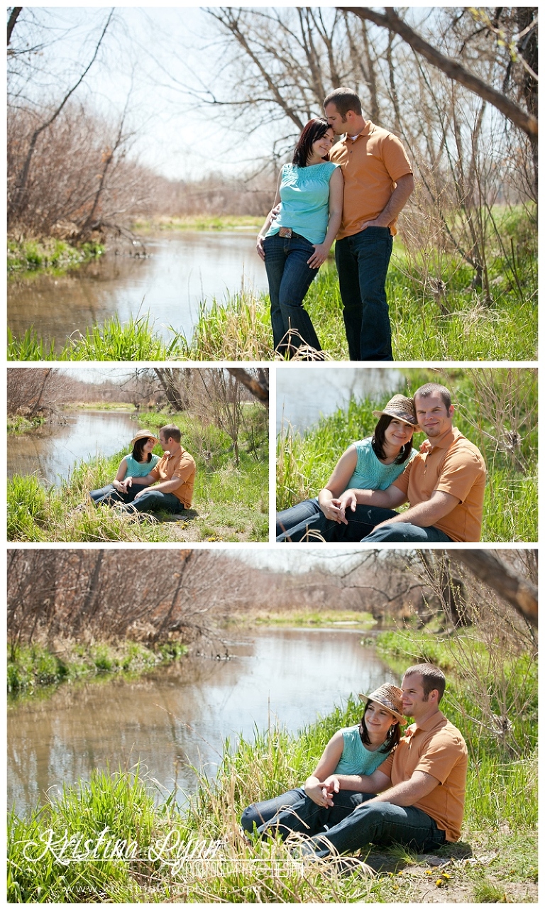 An outdoor engagement photography shoot by Denver wedding photographer Kristina Lynn Photography & Design.