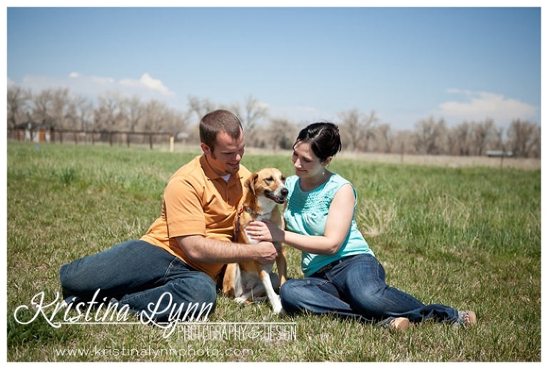 An outdoor engagement photography shoot by Denver wedding photographer Kristina Lynn Photography & Design.