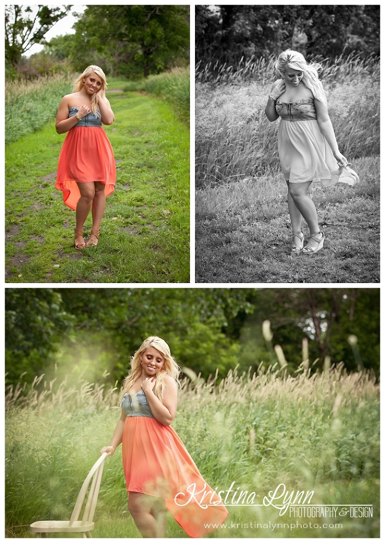 A fun and colorful high school senior photo session with Denver photographer Kristina Lynn Photography & Design.