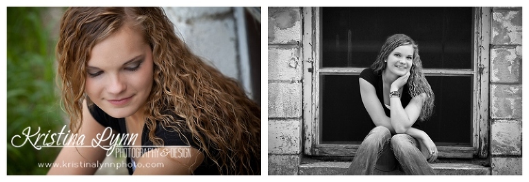 An urban outdoor high school senior photo session with Denver photographer Kristina Lynn Photography & Design.