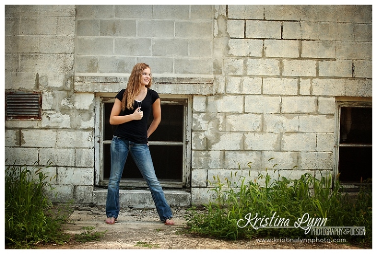 An urban outdoor high school senior photo session with Denver photographer Kristina Lynn Photography & Design.