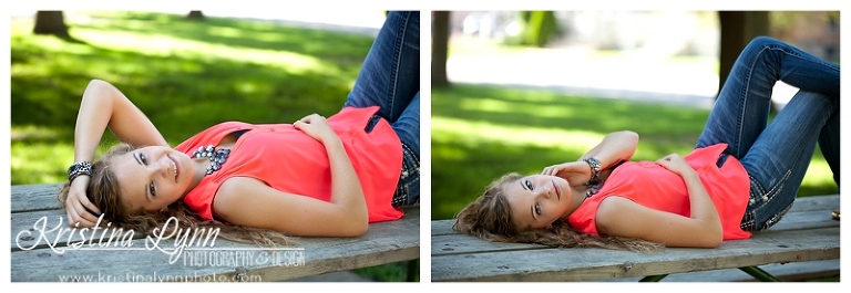 An outdoor high school senior photo session with Denver photographer Kristina Lynn Photography & Design.