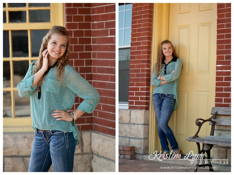 An urban outdoor high school senior photo session with Denver photographer Kristina Lynn Photography & Design.