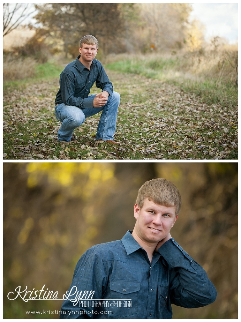 An outdoor high school senior photo session by Denver photographer Kristina Lynn Photography & Design.