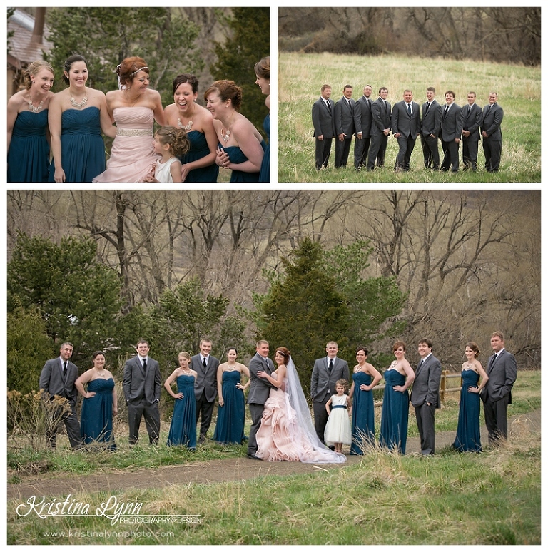 Outdoor wedding portraits by Denver wedding photographer Kristina Lynn Photography & Design