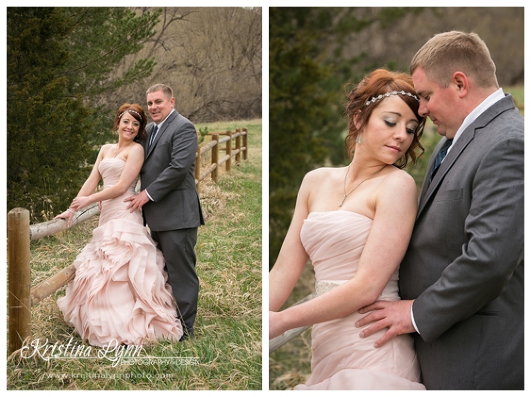 Outdoor wedding portraits by Denver wedding photographer Kristina Lynn Photography & Design