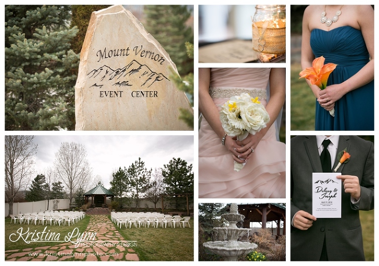 An outdoor wedding ceremony in Golden, CO by Denver wedding photographer Kristina Lynn Photography & Design