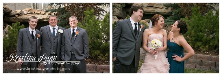 An outdoor wedding ceremony in Golden, CO by Denver wedding photographer Kristina Lynn Photography & Design