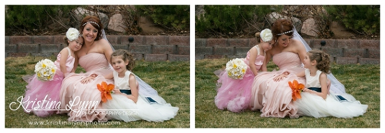 An outdoor wedding ceremony in Golden, CO by Denver wedding photographer Kristina Lynn Photography & Design