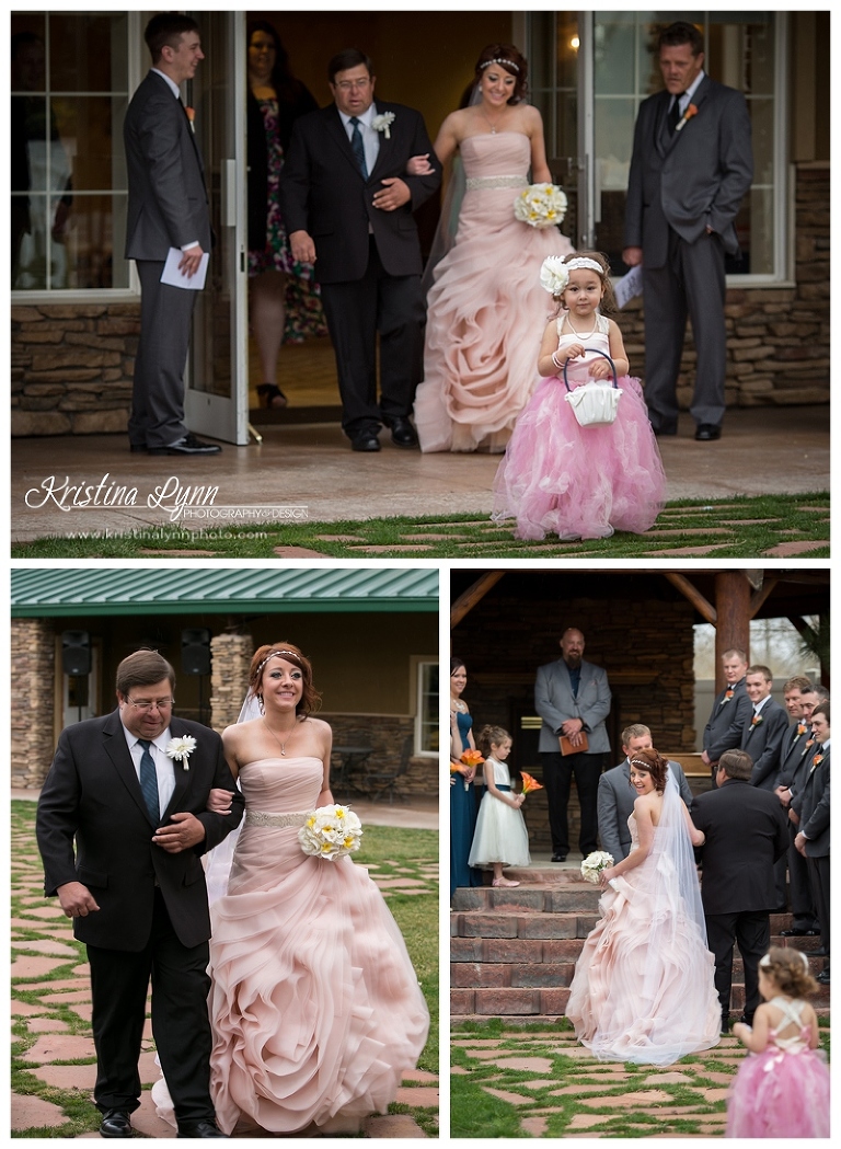 An outdoor wedding ceremony in Golden, CO by Denver wedding photographer Kristina Lynn Photography & Design