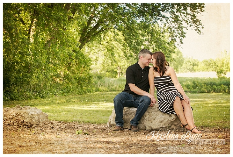 An outdoor engagement session by Denver Colorado wedding photographer Kristina Lynn Photography & Design
