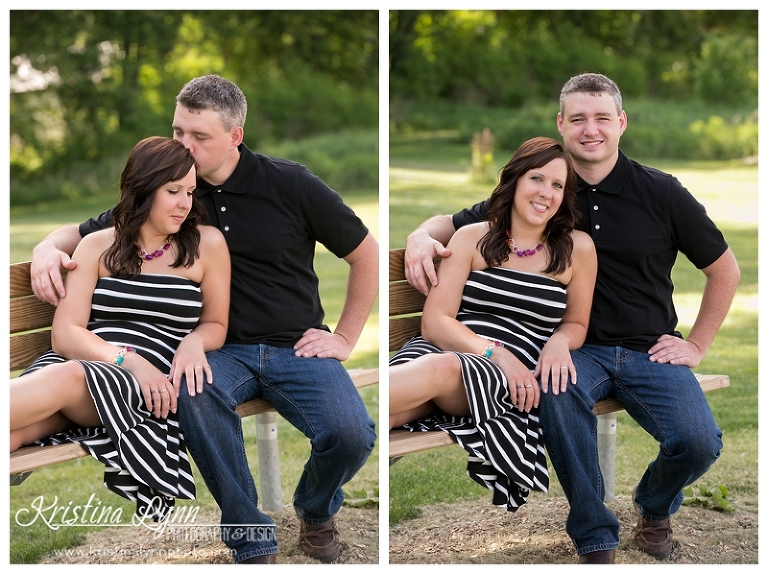 An outdoor engagement session by Denver Colorado wedding photographer Kristina Lynn Photography & Design