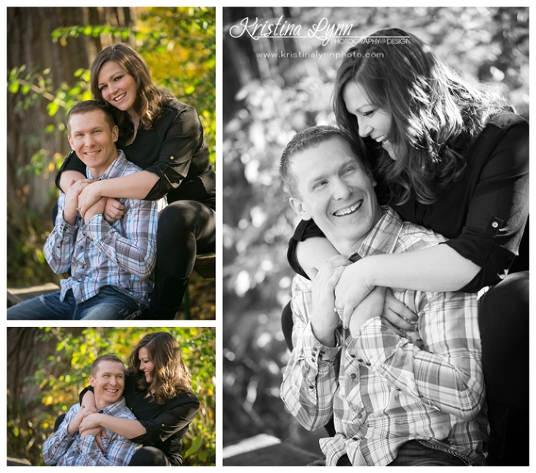 An outdoor fall engagement session by Denver Colorado wedding photographer Kristina Lynn Photography & Design.