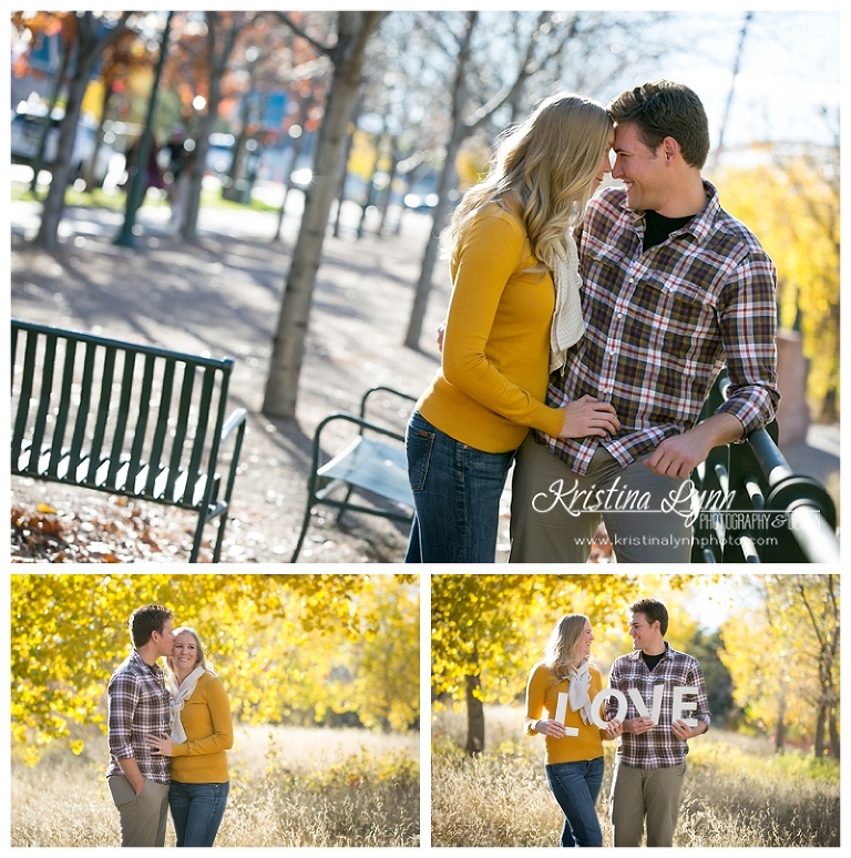 A colorful engagement session in downtown Denver by wedding photographer Kristina Lynn Photography & Design.