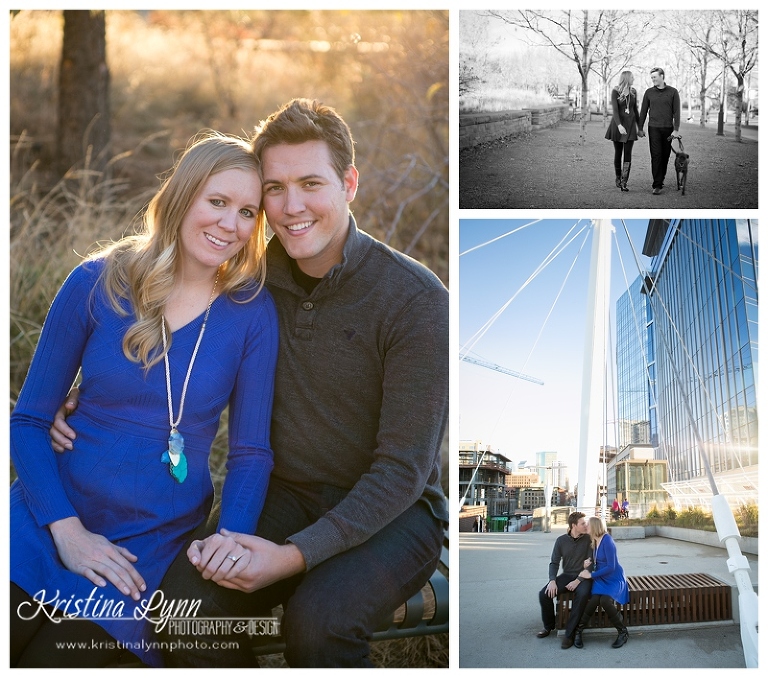 A colorful engagement session in downtown Denver by wedding photographer Kristina Lynn Photography & Design.