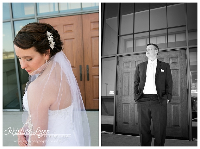 A spring wedding at the ISU campus Alumni Center by Colorado wedding photographer Kristina Lynn Photography & Design