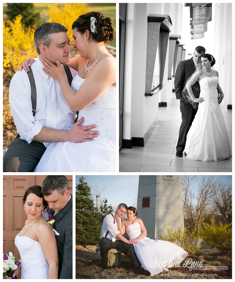 A spring wedding at the ISU campus Alumni Center by Colorado wedding photographer Kristina Lynn Photography & Design