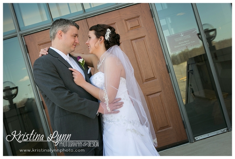 A spring wedding at the ISU campus Alumni Center by Colorado wedding photographer Kristina Lynn Photography & Design