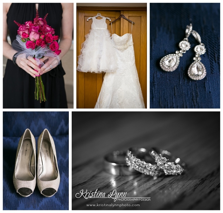 A spring chuch wedding in Iowa by Denver wedding photographer Kristina Lynn Photography & Design.