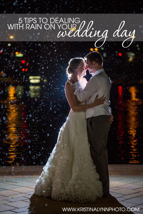 5 tips to dealing with rain on your wedding day by Denver wedding photographer Kristina Lynn Photography & Design.