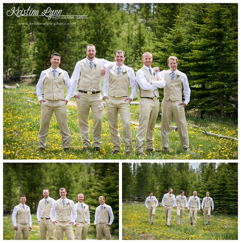 An outdoor mountain wedding at Lake Dillon by Denver wedding photographer Kristina Lynn Photography & Design.