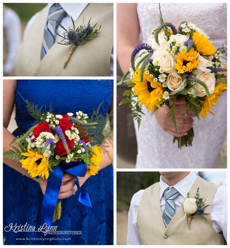 An outdoor mountain wedding at Lake Dillon by Denver wedding photographer Kristina Lynn Photography & Design.