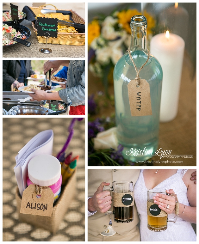 An outdoor mountain wedding at Lake Dillon by Denver wedding photographer Kristina Lynn Photography & Design.