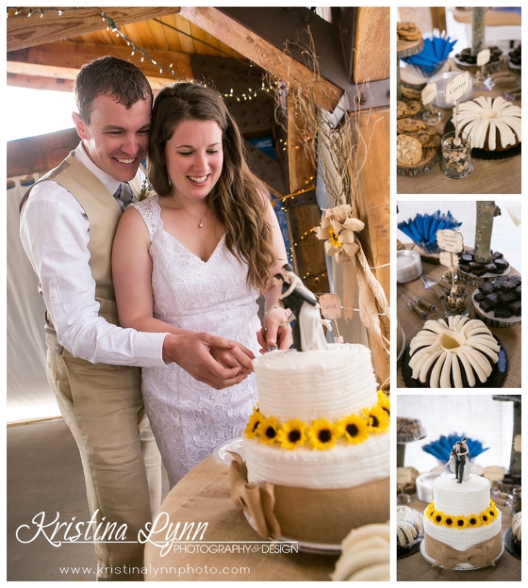An outdoor mountain wedding at Lake Dillon by Denver wedding photographer Kristina Lynn Photography & Design.