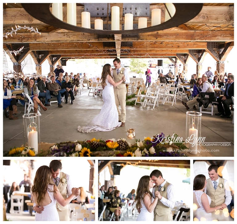 An outdoor mountain wedding at Lake Dillon by Denver wedding photographer Kristina Lynn Photography & Design.