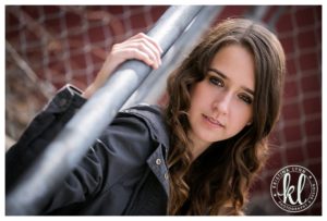 An urban high school senior photo shoot in downtown Littleton by Colorado photographer Kristina Lynn Photography & Design