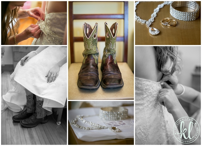 A rustic outdoor farm wedding with bright pops of color by Denver wedding photographer Kristina Lynn Photography & Design.