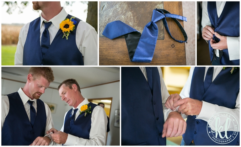 A rustic outdoor farm wedding with bright pops of color by Denver wedding photographer Kristina Lynn Photography & Design.