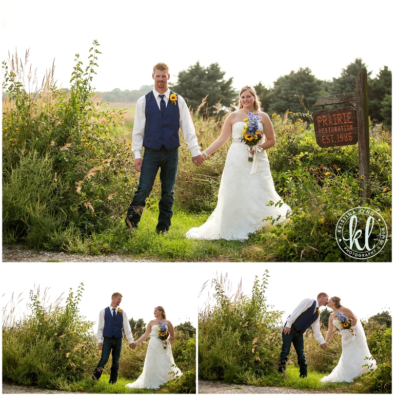 A rustic outdoor farm wedding with bright pops of color by Denver wedding photographer Kristina Lynn Photography & Design.